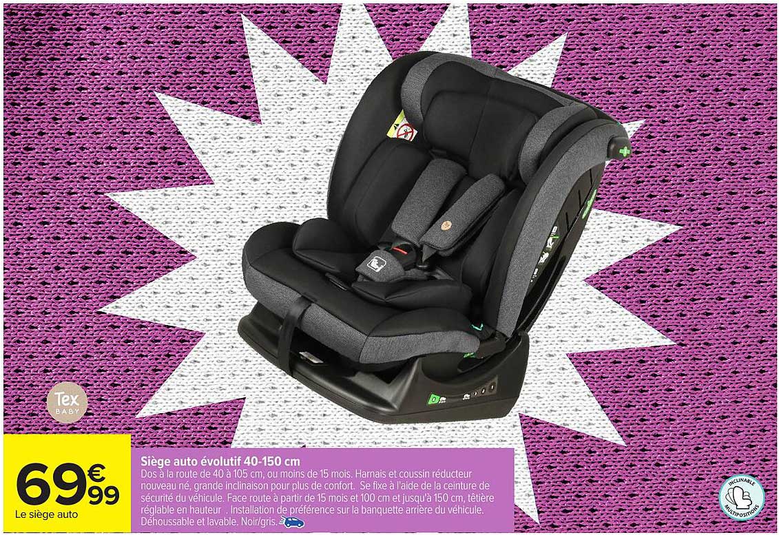 Tex Baby Siège auto évolutif