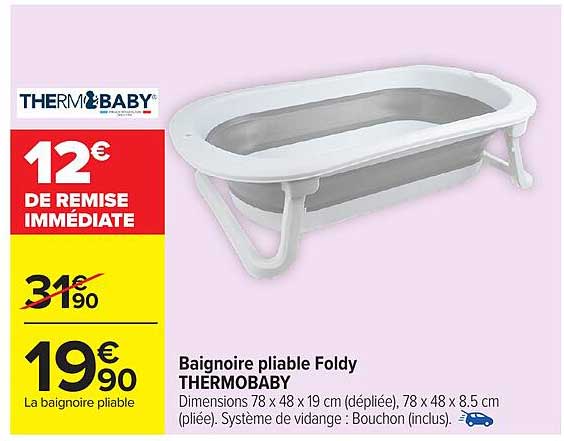 THERMOBABY Baignoire pliable Foldy