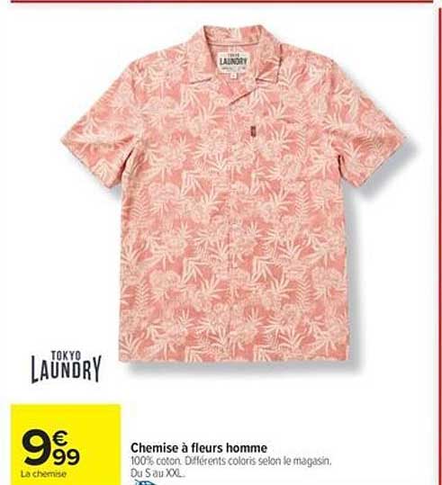 Tokyo Laundry Chemise à fleurs homme