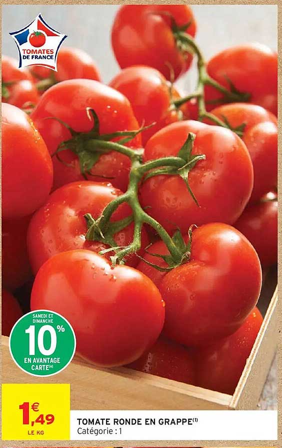 TOMATE RONDE EN GRAPPE