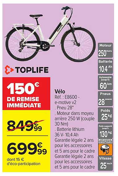 TOPLIFE Velo e-motive v2