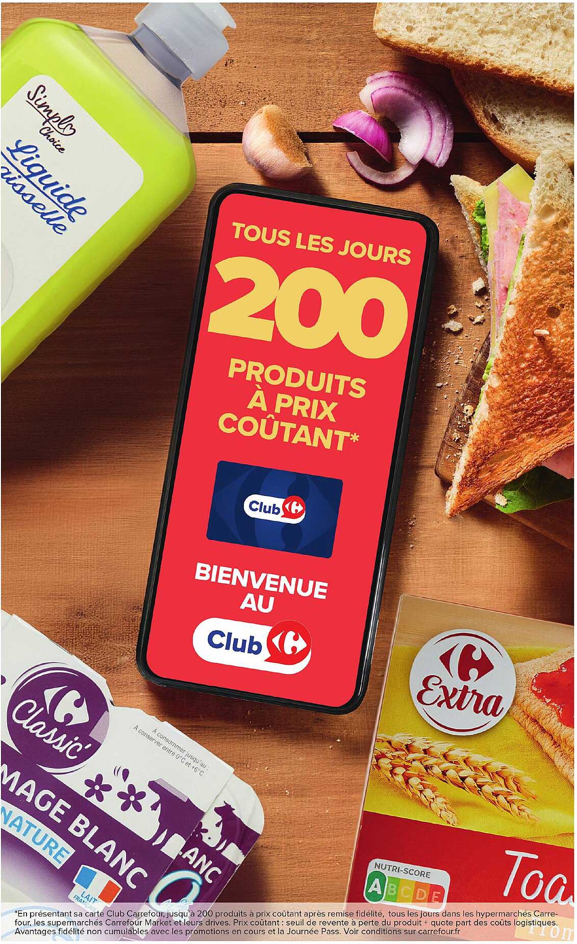 TOUS LES JOURS 200 PRODUITS À PRIX COÛTANT