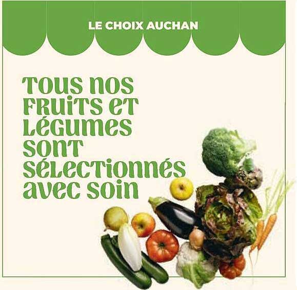 Tous nos fruits et légumes sont sélectionnés avec soin