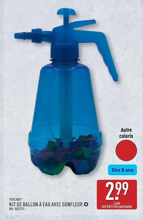 TOYLINO KIT DE BALLON À EAU AVEC GONFLEUR