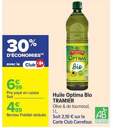 Tramier Huile Optima Bio