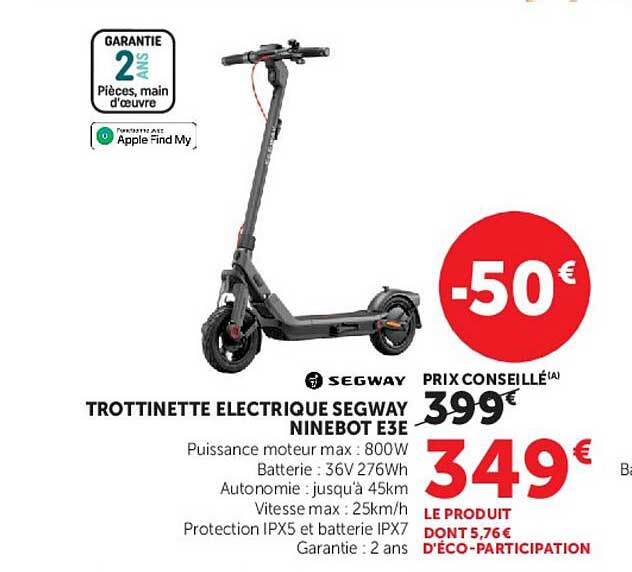 TROTTINETTE ELECTRIQUE SEGWAY NINEBOT E3