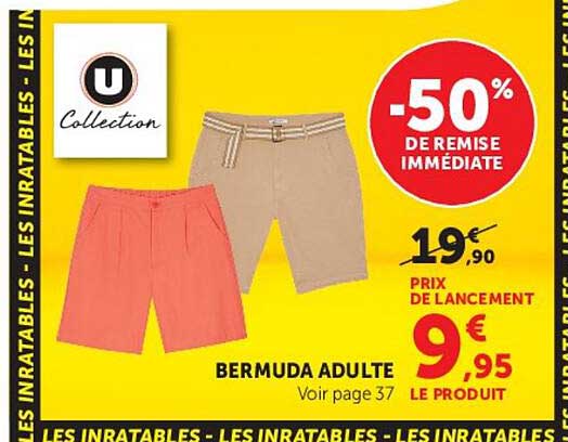 U Collection Bermuda adulte