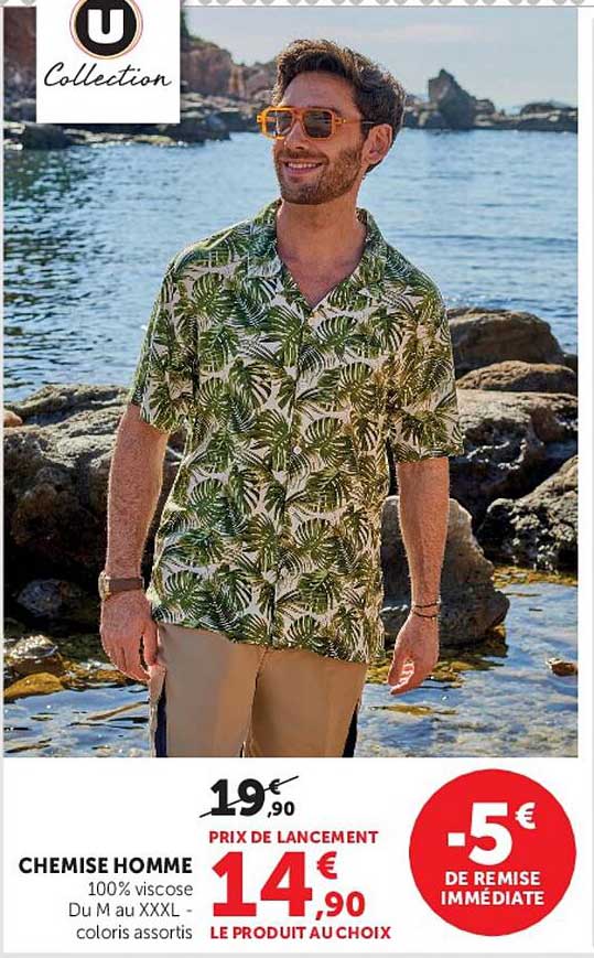 U Collection Chemise Homme