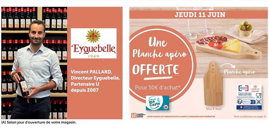 Une Planche apéro OFFERTE