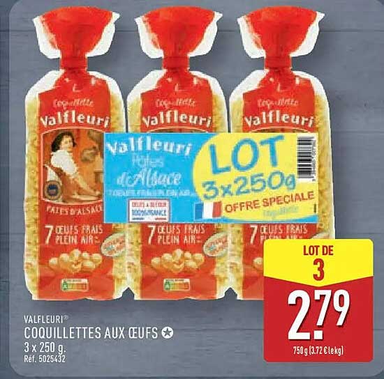 Valfleuri Coquillettes aux oeufs