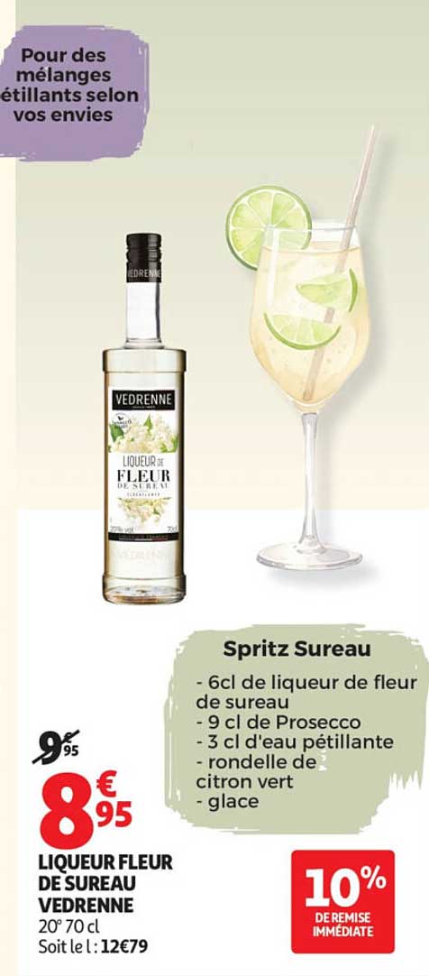 VEDRENNE LIQUEUR FLEUR DE SUREAU