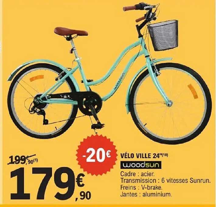 VÉLO VILLE 24" UWOODSUN