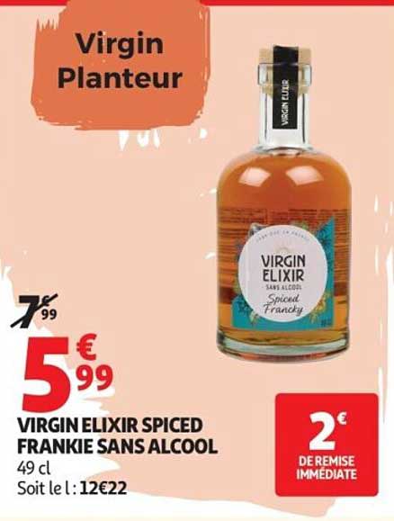 Virgin Elixir Spiced Frankie Sans Alcool