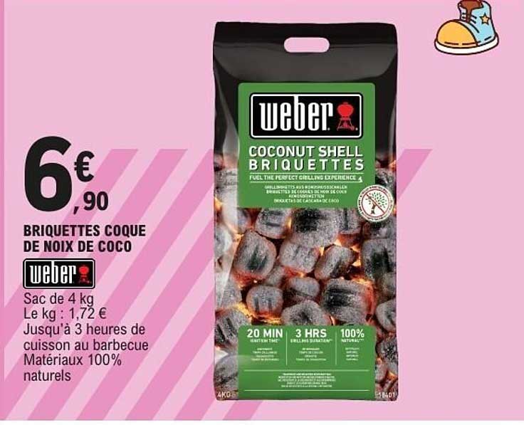 Weber Briquettes coque de noix de coco