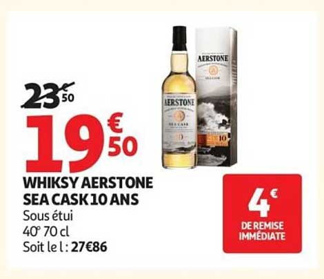 WHISKY AERSTONE SEA CASK 10 ANS