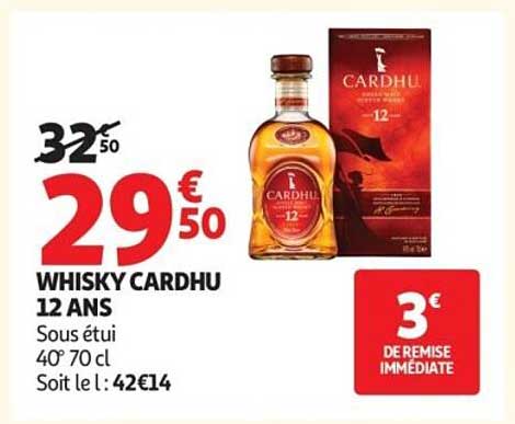 WHISKY CARDHU 12 ANS