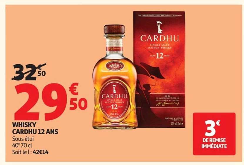 WHISKY CARDHU 12 ANS