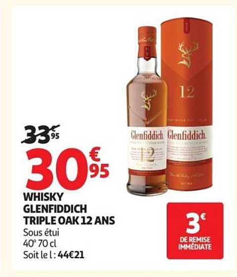 Whisky Glenfiddich Triple Oak 12 Ans