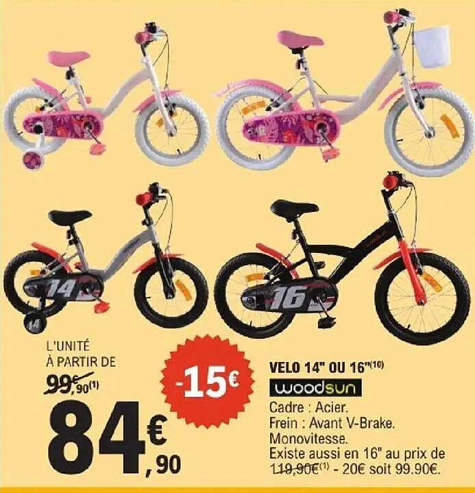 woodsun VELO 14" ou 16