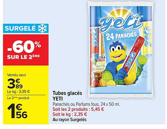 Yeti Tubes glacés