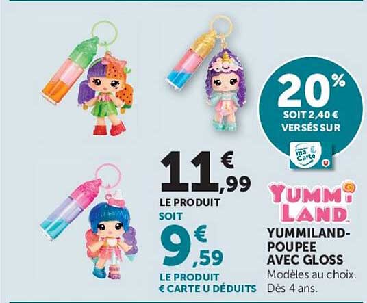 Yummi Land POUPEE AVEC GLOSS