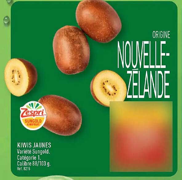 Zespri Sungold KIWIS JAUNES