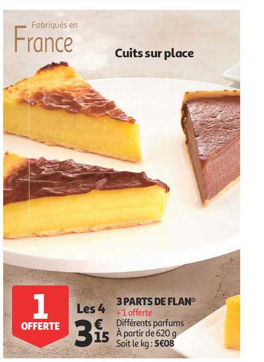 3 Parts De Flan