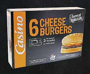 6 cheese burgers format familial