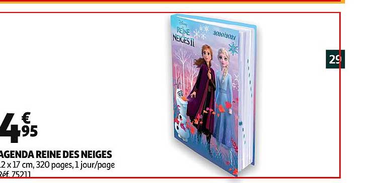 agenda reine des neiges