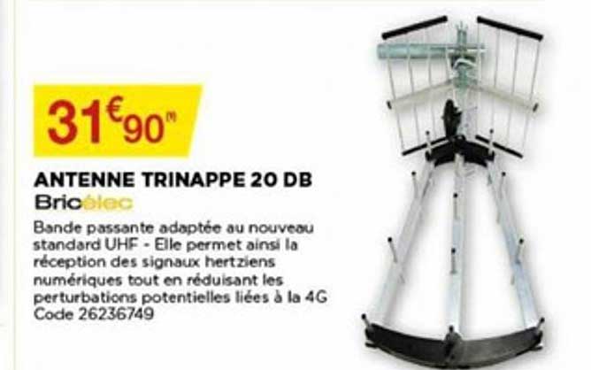 antenne trinappe 20 db bricélec
