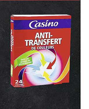 anti transfert de couleurs casino