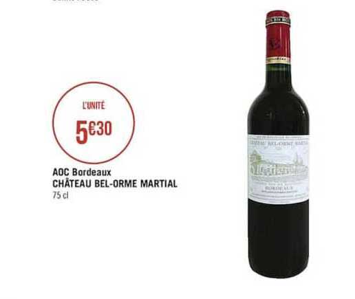 aoc bordeaux château bel orme martial
