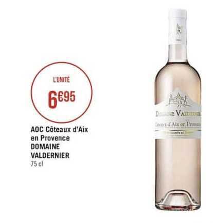 aoc côteaux d'aix en provence domaine valdernier