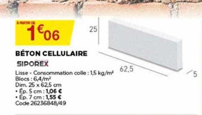 béton cellulaire siporex