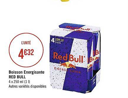 boisson énergisante red bull