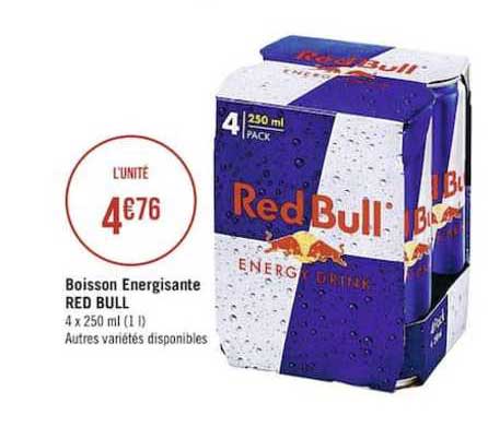 boisson énergisante red bull