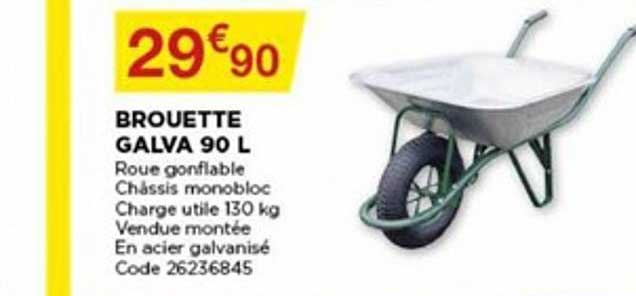 brouette galva 90 l