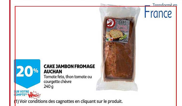 Cake Jambon Fromage Auchan