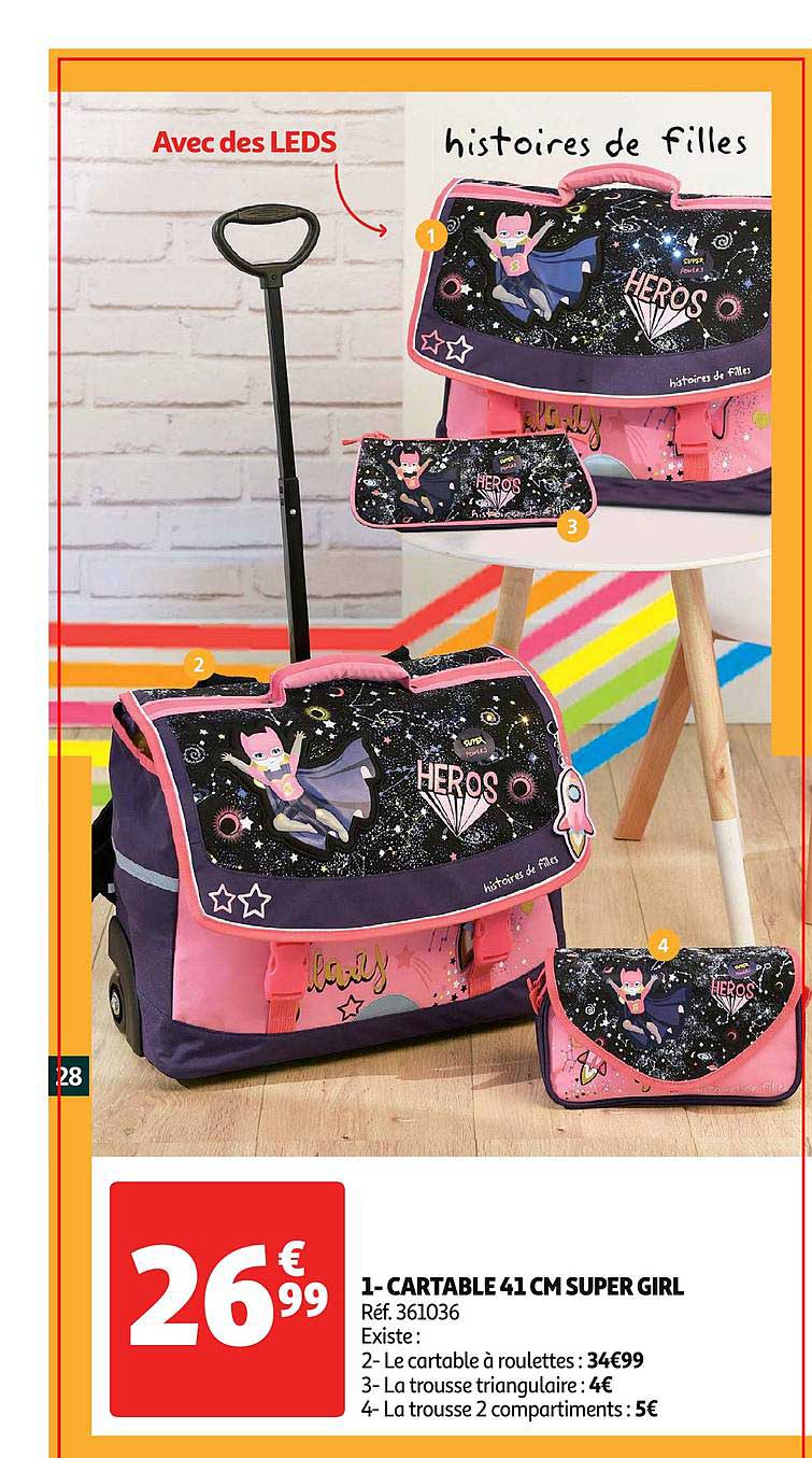 Cartable 41 Cm Super Girl