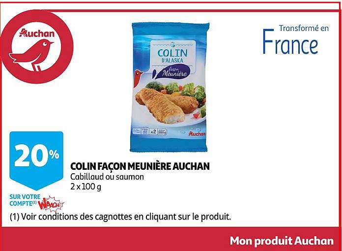 colin façon meunière auchan