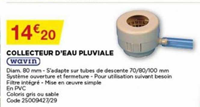 collecteur d'eau pluviale wavin