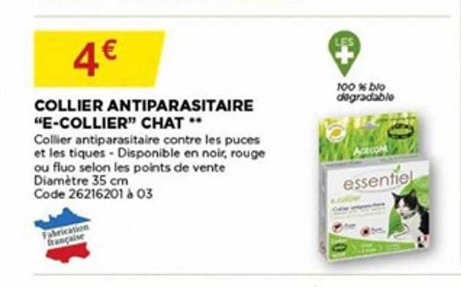 collier antiparasitaire e collier chat