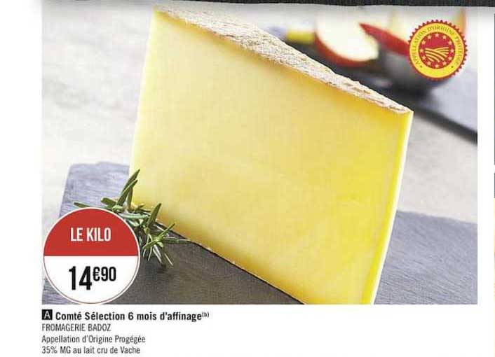 comté sélection 6 mois d'affinage