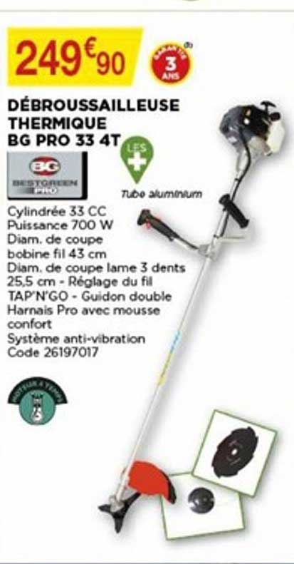 Débroussailleuse Thermique Bg Pro 33 At Bestogreen Pro