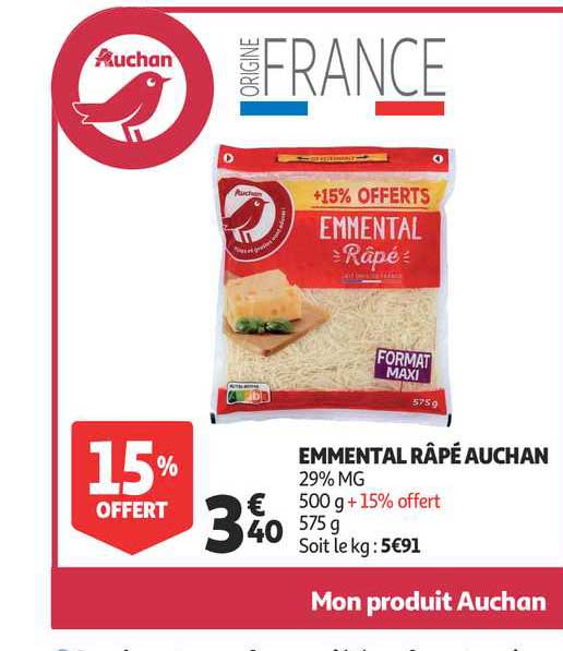 emmental râté auchan