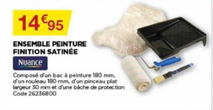 ensemble peinture finition satinée nuance