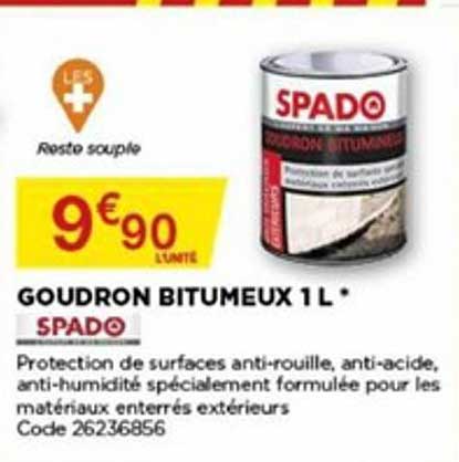 goudron bitumeux 1 l spado