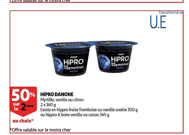 Hipro Danone 50% Sur Le 2ème Au Choix