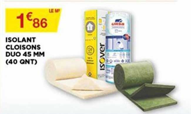 isolant cloisons duo 45 mm (40qnt)