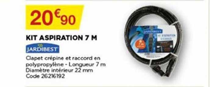 kit aspiration 7 m jardibest